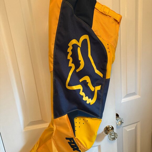 NWT Fox Racing 180 Pants – Size 32 – Navy/Yellow – $80 - Picture 2 of 5